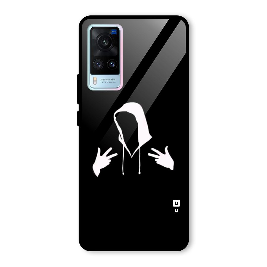 Cool Hoodie Silhouette Glass Back Case for Vivo X60
