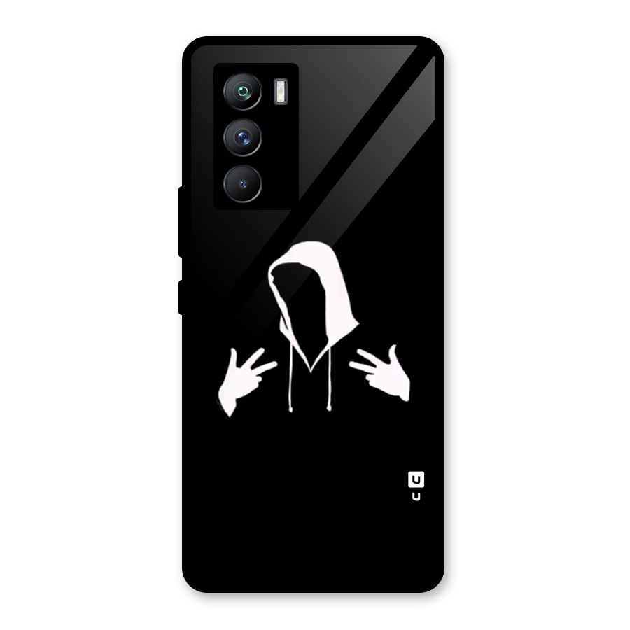 Cool Hoodie Silhouette Glass Back Case for Vivo iQOO 9 SE