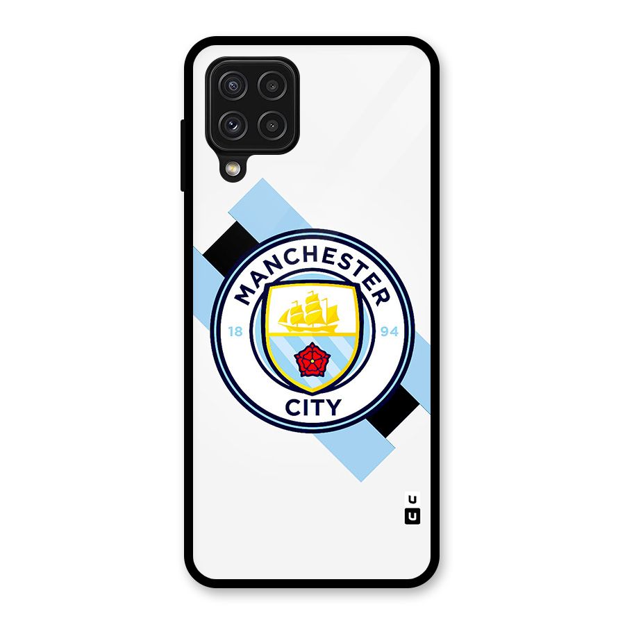 Cool Manchester City Glass Back Case for Galaxy A22 4G