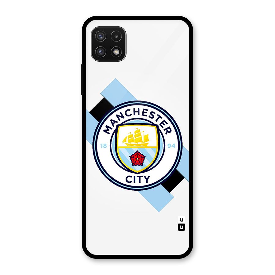 Cool Manchester City Glass Back Case for Galaxy A22 5G
