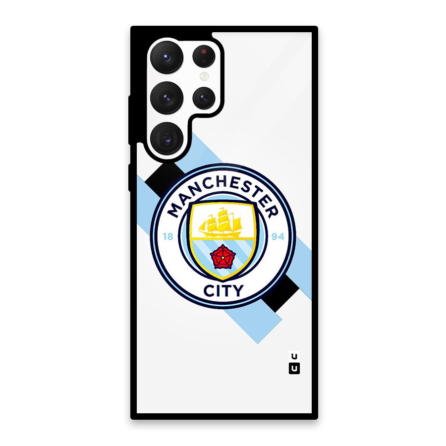 Cool Manchester City Glass Back Case for Galaxy S22 Ultra 5G