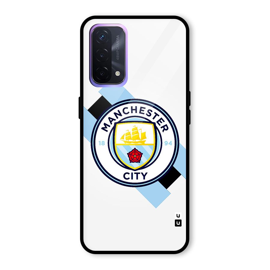 Cool Manchester City Glass Back Case for Oppo A74 5G