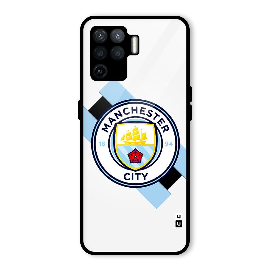 Cool Manchester City Glass Back Case for Oppo F19 Pro