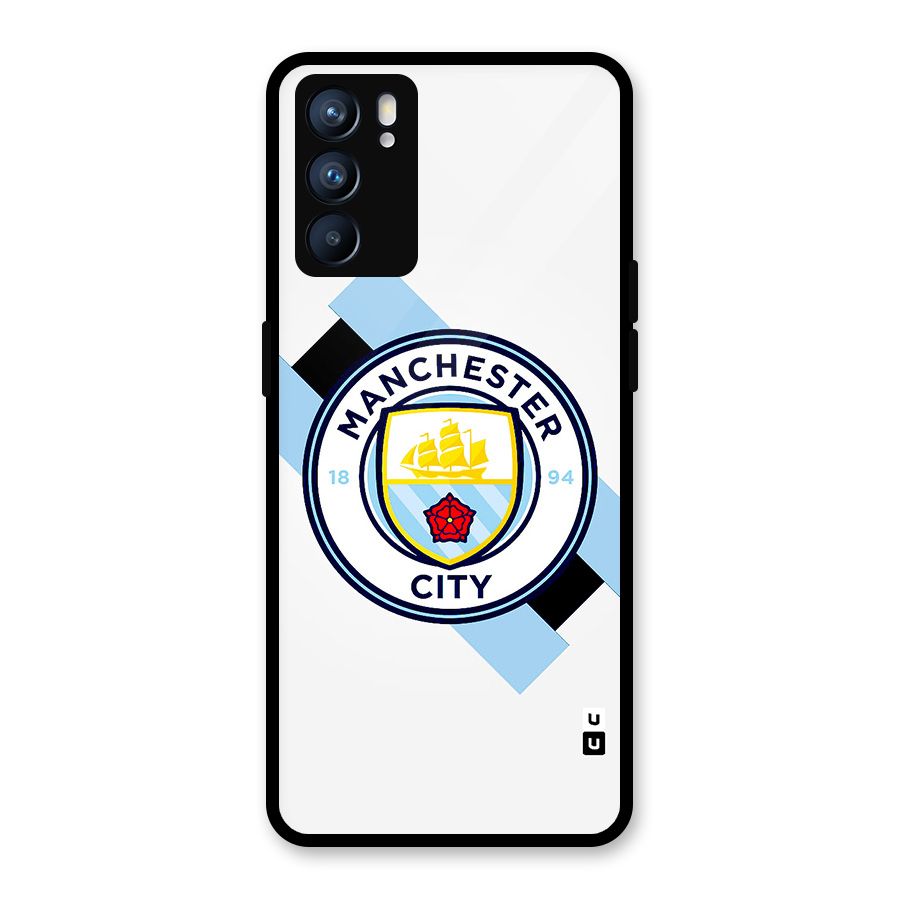 Cool Manchester City Glass Back Case for Oppo Reno6 5G