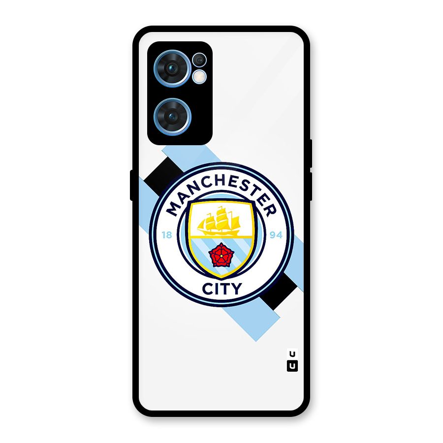 Cool Manchester City Glass Back Case for Oppo Reno7 5G