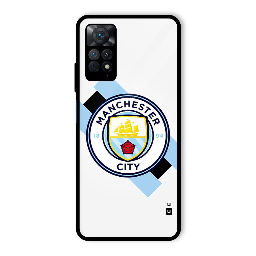 Cool Manchester City Glass Back Case for Redmi Note 11 Pro