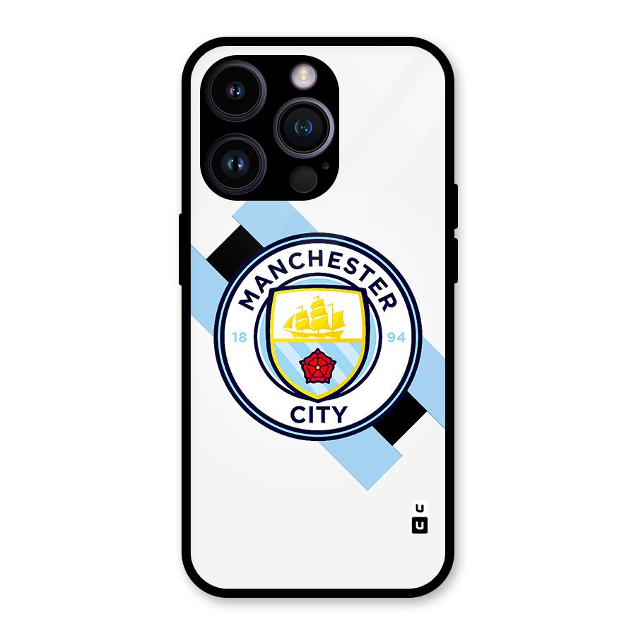 Cool Manchester City Glass Back Case for iPhone 14 Pro
