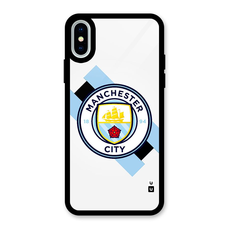Cool Manchester City Glass Back Case for iPhone XS