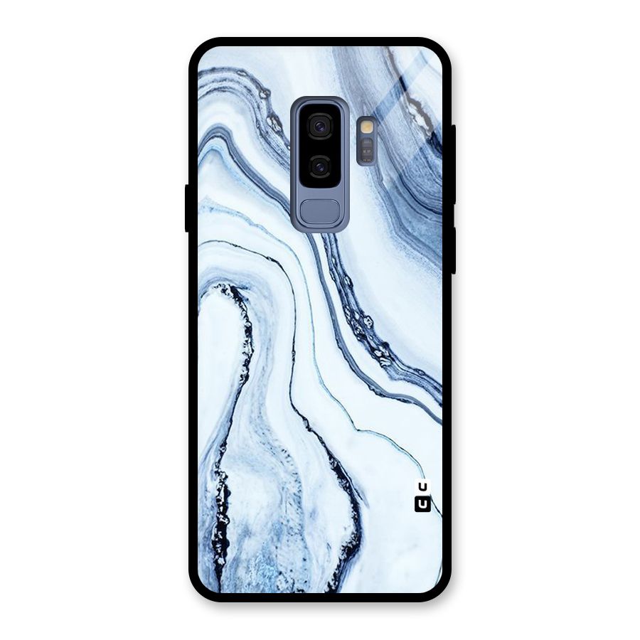 Cool Marble Style (Printed) Glass Back Case for Galaxy S9 Plus