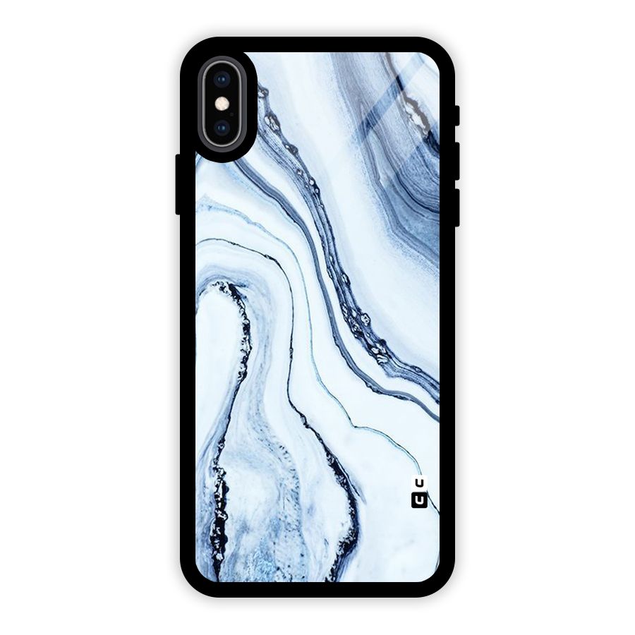 Cool Marble Style (Printed) Glass Back Case for iPhone XS Max