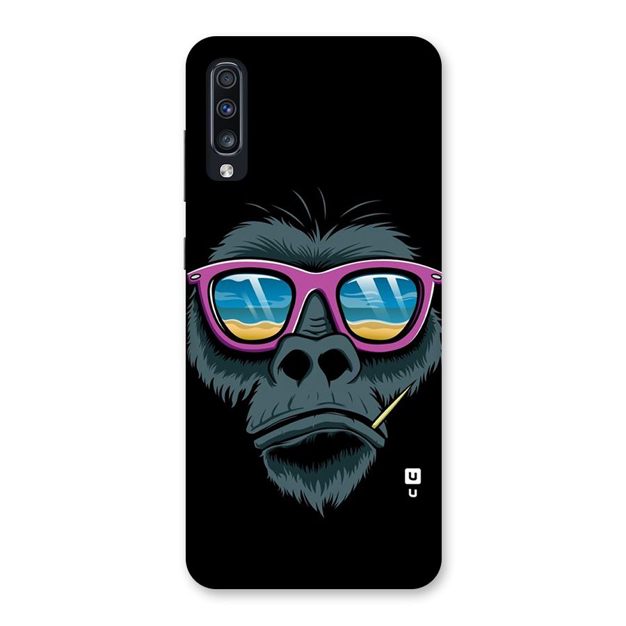 Cool Monkey Beach Sunglasses Back Case for Galaxy A70