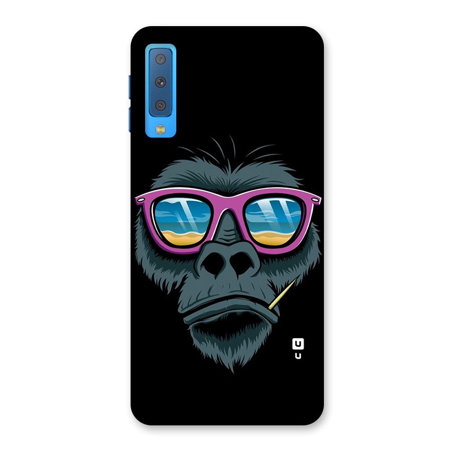 Cool Monkey Beach Sunglasses Back Case for Galaxy A7 (2018)