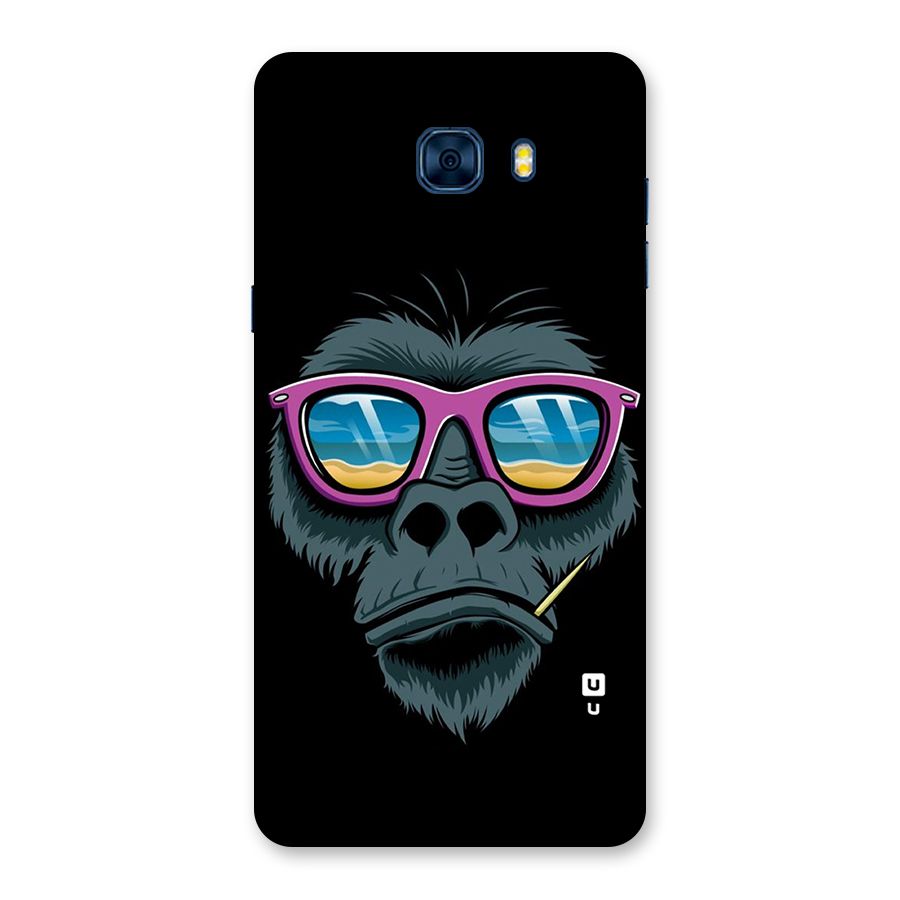 Cool Monkey Beach Sunglasses Back Case for Galaxy C7 Pro