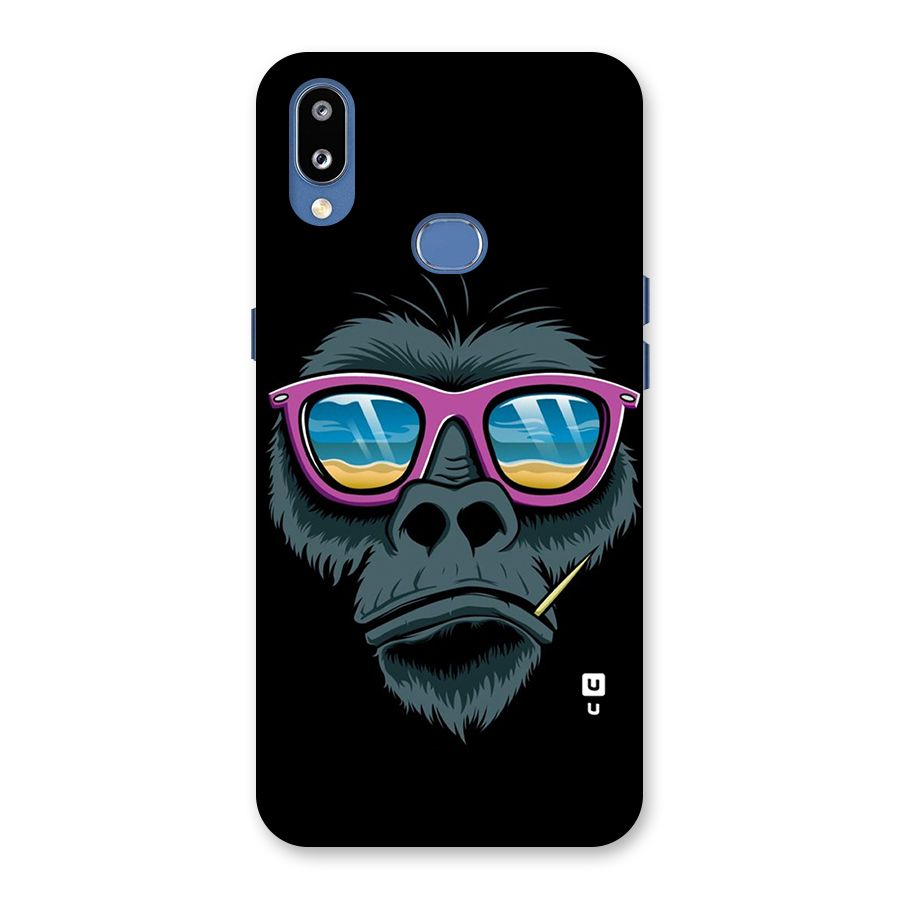 Cool Monkey Beach Sunglasses Back Case for Galaxy M01s