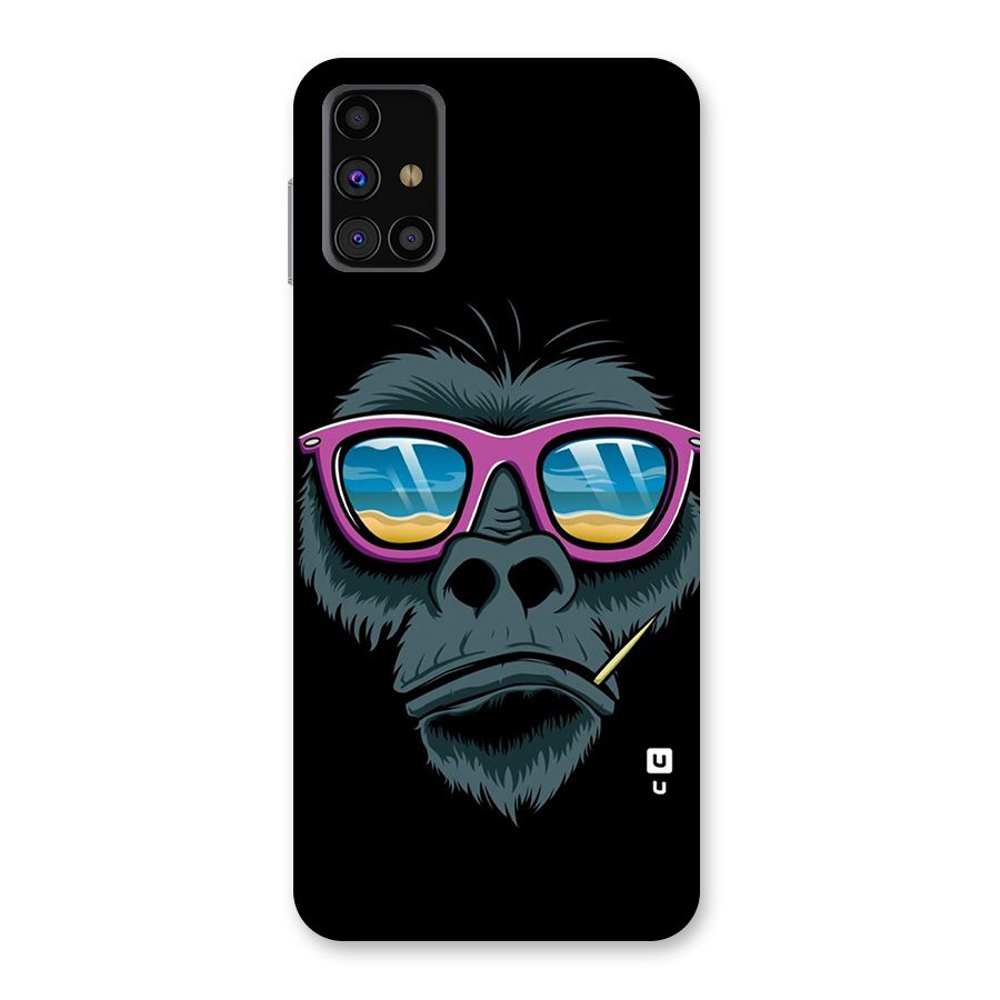Cool Monkey Beach Sunglasses Back Case for Galaxy M31s