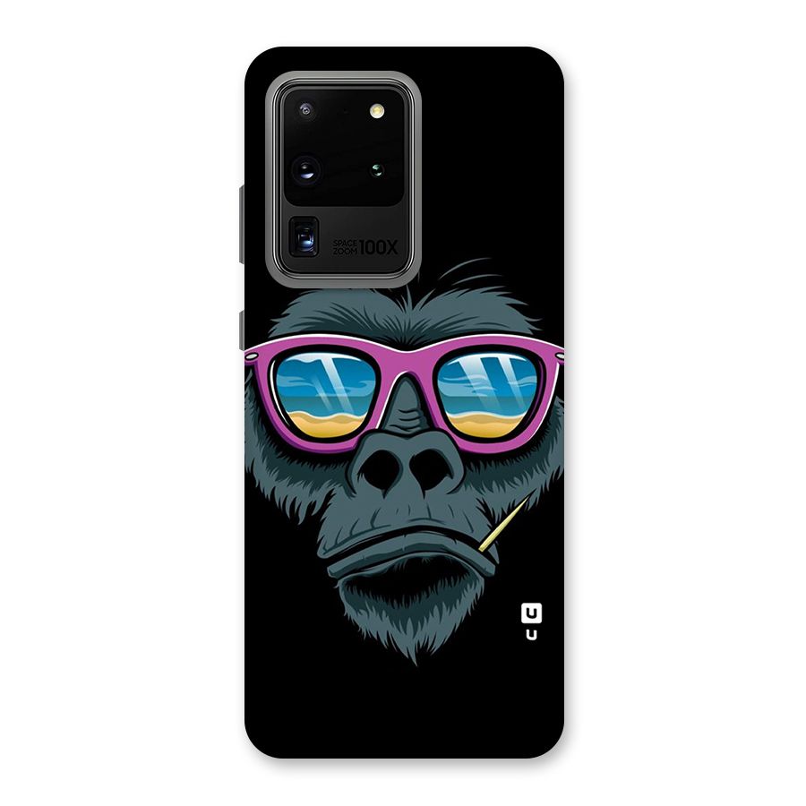 Cool Monkey Beach Sunglasses Back Case for Galaxy S20 Ultra