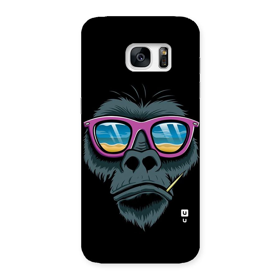 Cool Monkey Beach Sunglasses Back Case for Galaxy S7 Edge