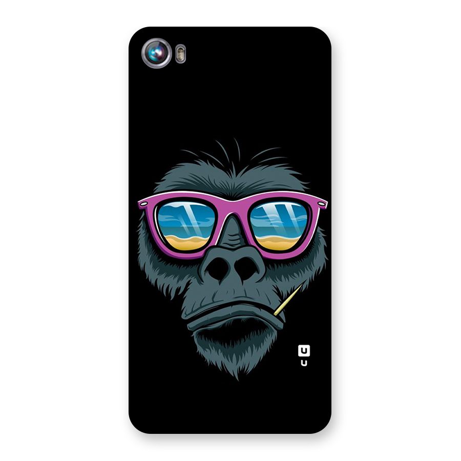 Cool Monkey Beach Sunglasses Back Case for Micromax Canvas Fire 4 A107