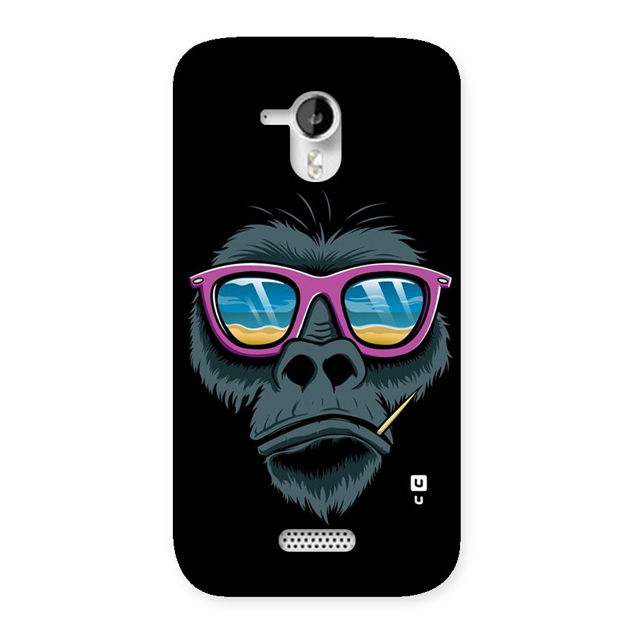 Cool Monkey Beach Sunglasses Back Case for Micromax Canvas HD A116