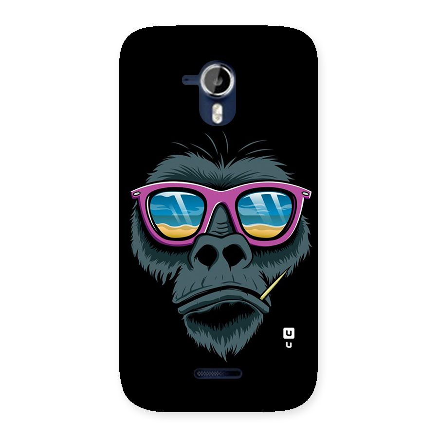 Cool Monkey Beach Sunglasses Back Case for Micromax Canvas Magnus A117