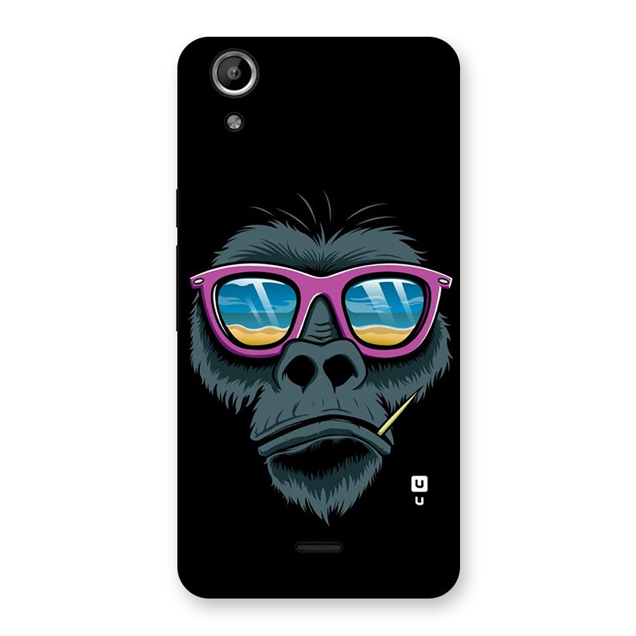 Cool Monkey Beach Sunglasses Back Case for Micromax Canvas Selfie Lens Q345