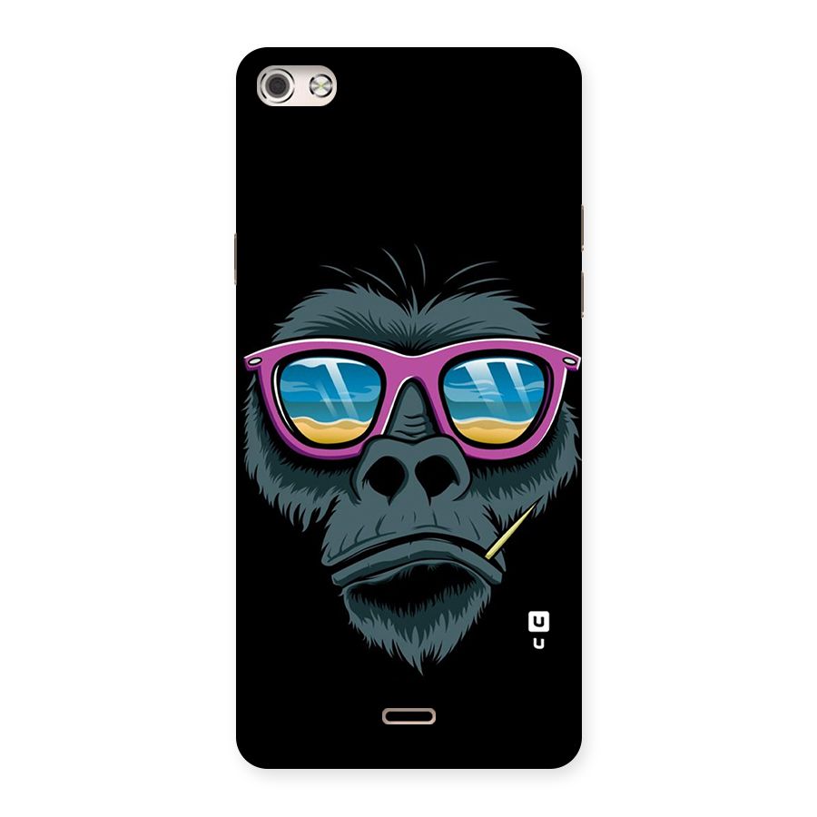 Cool Monkey Beach Sunglasses Back Case for Micromax Canvas Silver 5