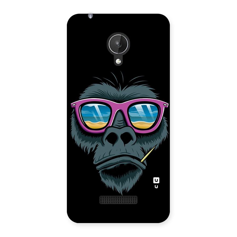 Cool Monkey Beach Sunglasses Back Case for Micromax Canvas Spark Q380