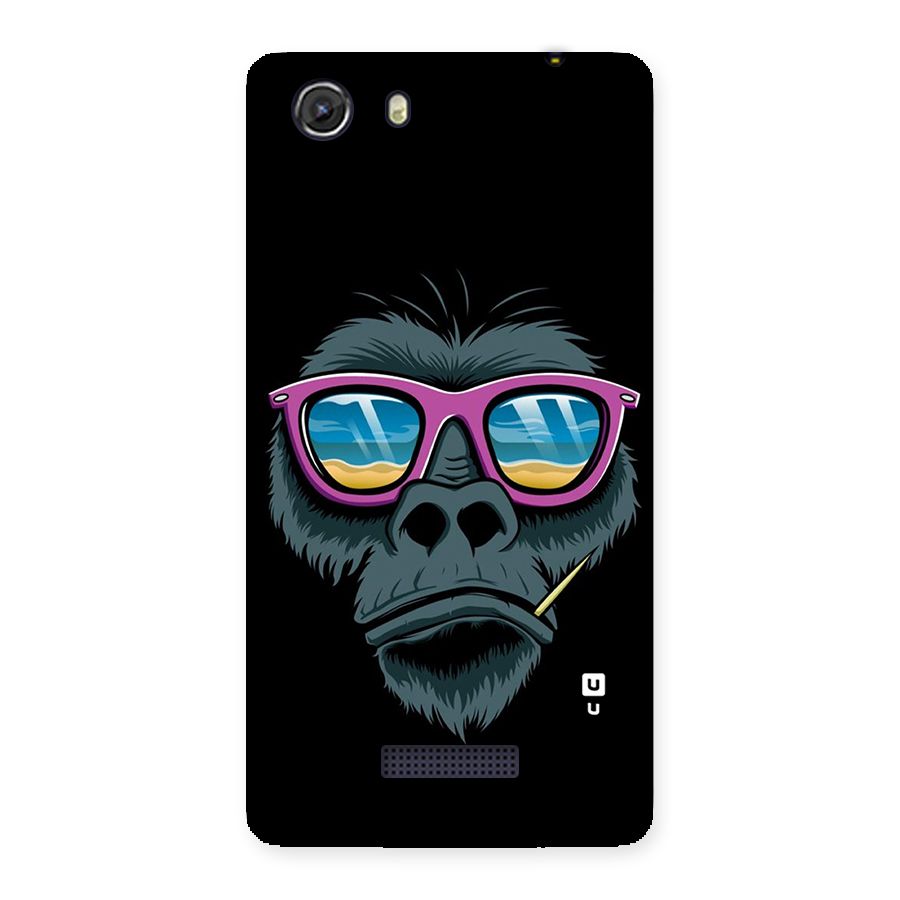 Cool Monkey Beach Sunglasses Back Case for Micromax Unite 3