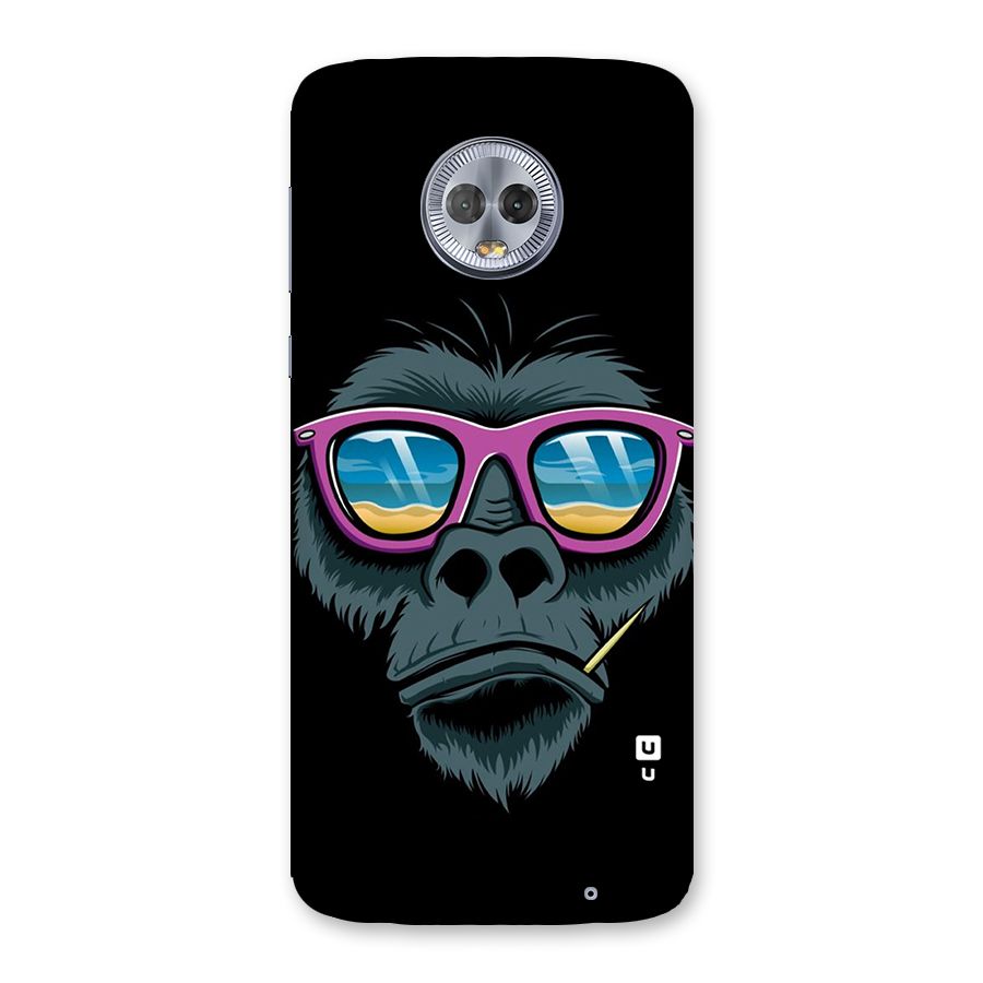 Cool Monkey Beach Sunglasses Back Case for Moto G6 Plus