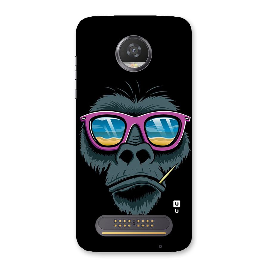 Cool Monkey Beach Sunglasses Back Case for Moto Z2 Play
