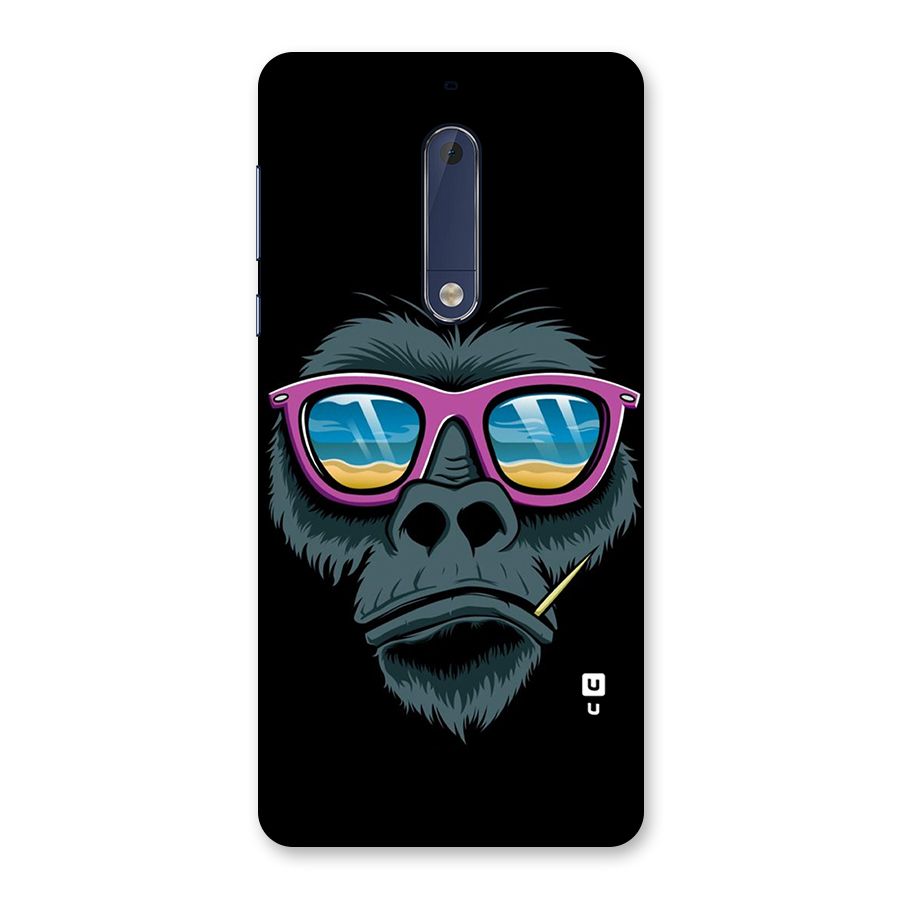 Cool Monkey Beach Sunglasses Back Case for Nokia 5