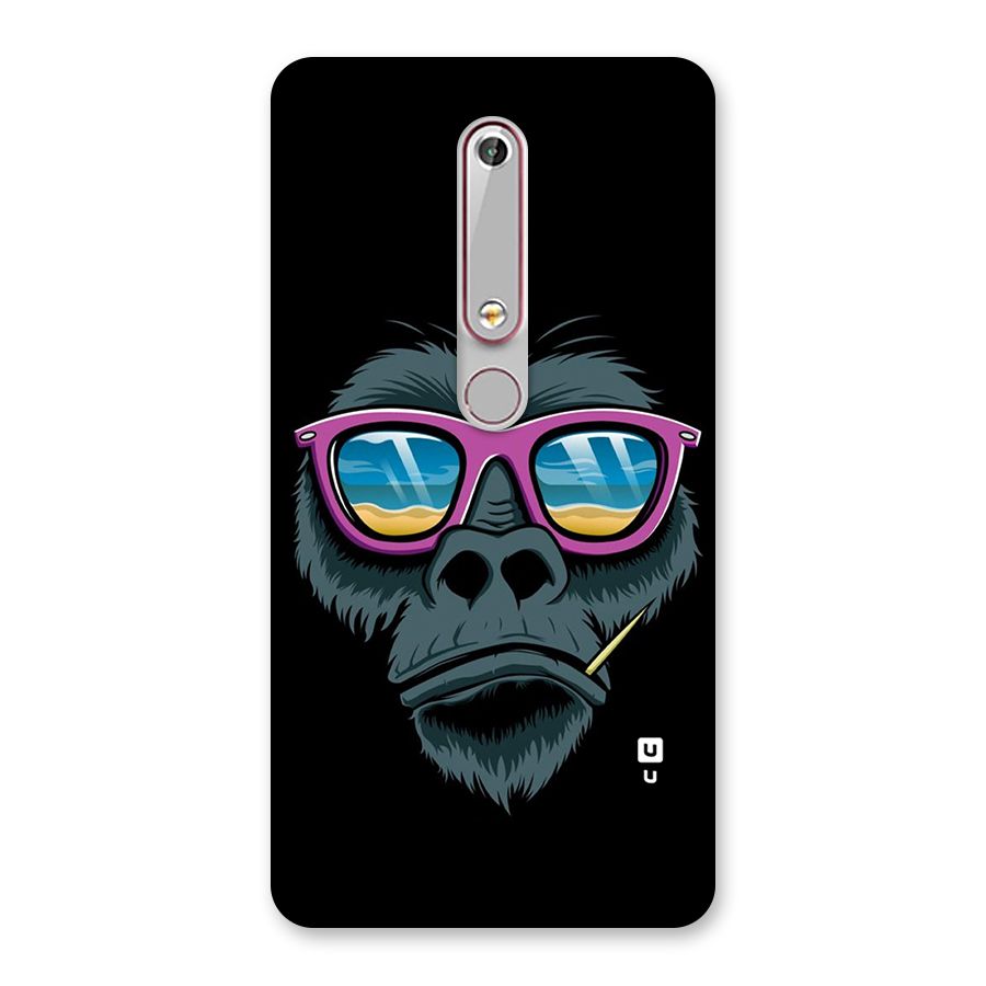 Cool Monkey Beach Sunglasses Back Case for Nokia 6.1