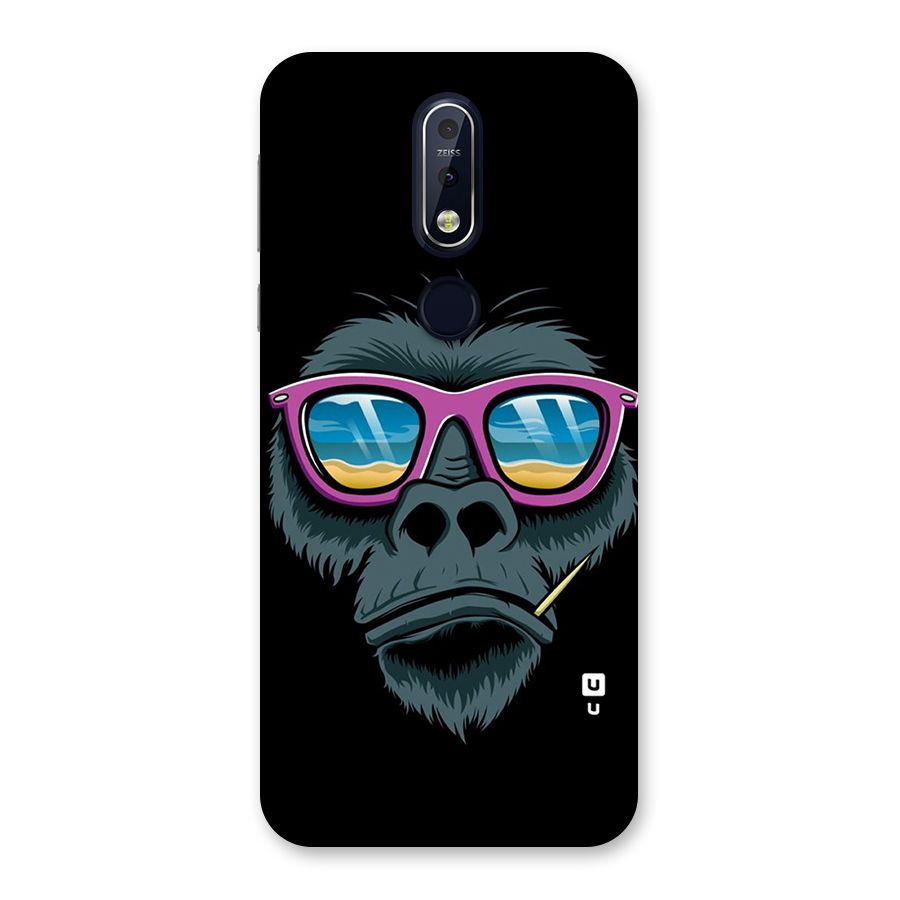 Cool Monkey Beach Sunglasses Back Case for Nokia 7.1