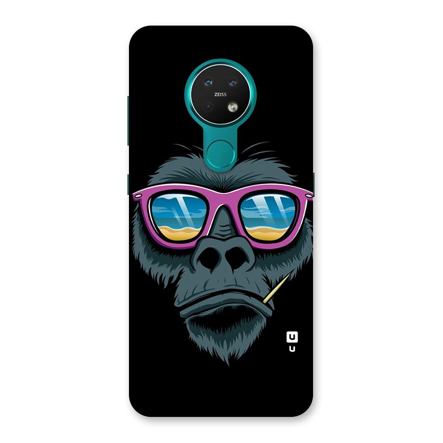 Cool Monkey Beach Sunglasses Back Case for Nokia 7.2
