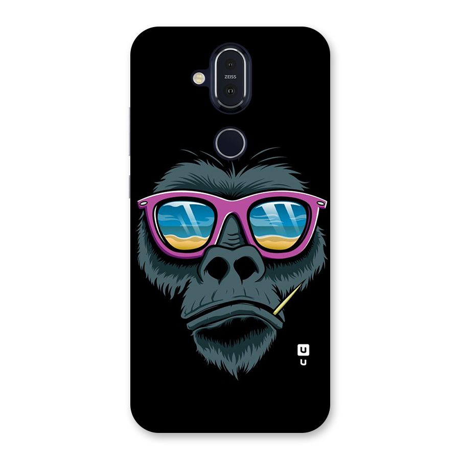 Cool Monkey Beach Sunglasses Back Case for Nokia 8.1
