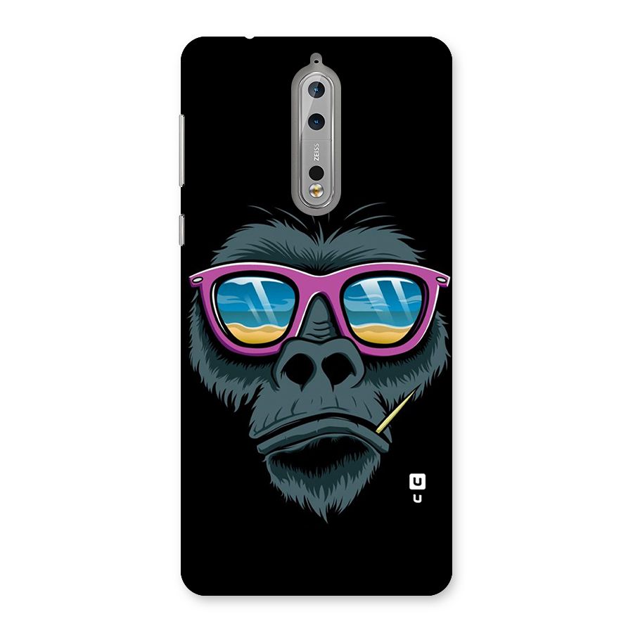 Cool Monkey Beach Sunglasses Back Case for Nokia 8