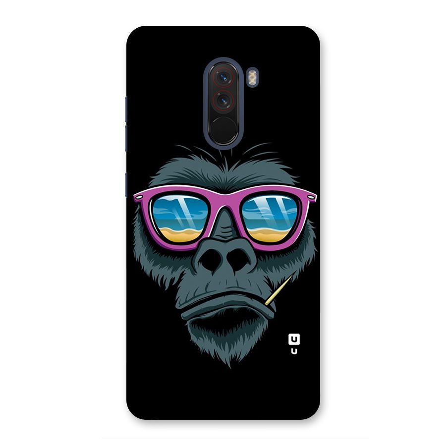 Cool Monkey Beach Sunglasses Back Case for Poco F1