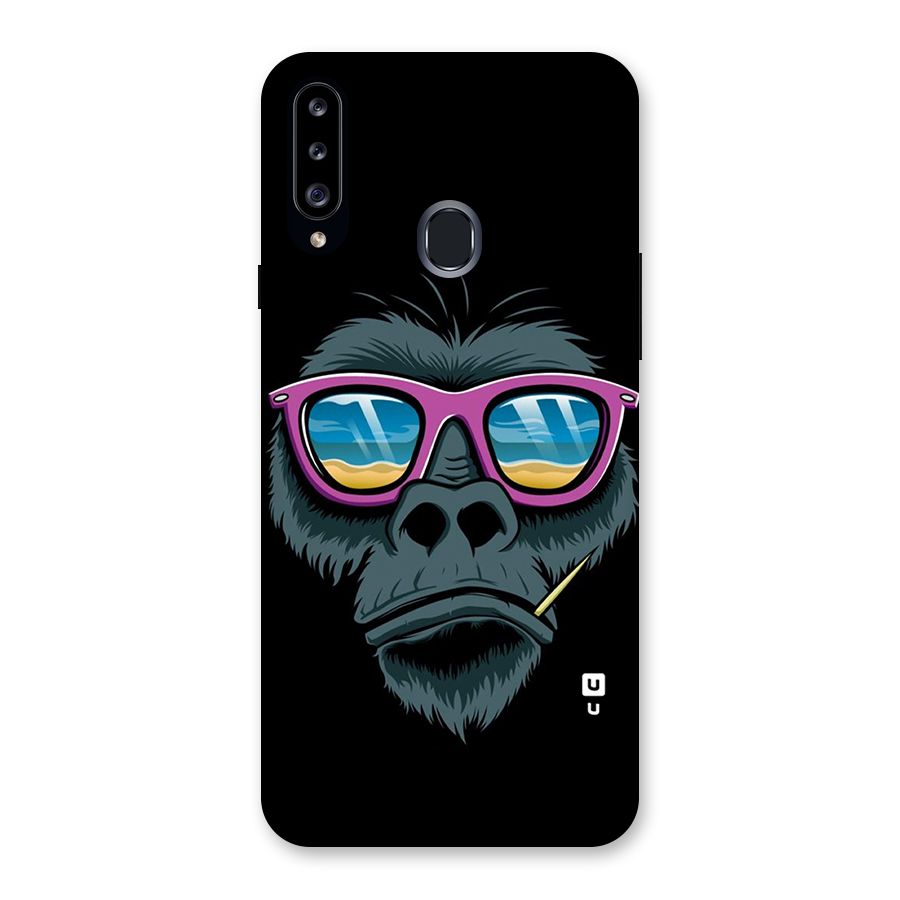 Cool Monkey Beach Sunglasses Back Case for Samsung Galaxy A20s
