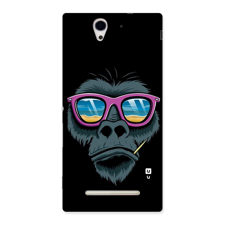 Cool Monkey Beach Sunglasses Back Case for Sony Xperia C3