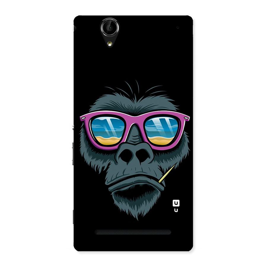 Cool Monkey Beach Sunglasses Back Case for Sony Xperia T2