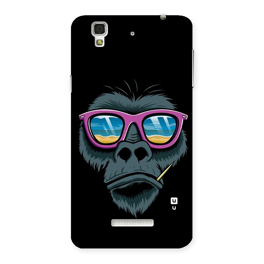 Cool Monkey Beach Sunglasses Back Case for YU Yureka Plus