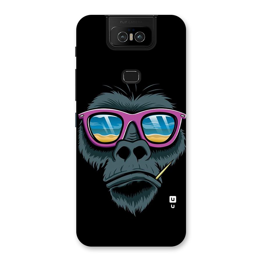 Cool Monkey Beach Sunglasses Back Case for Zenfone 6z