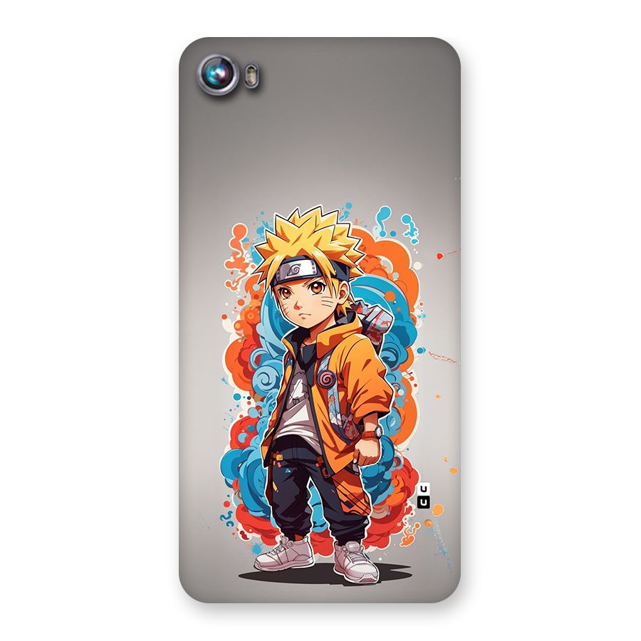 Cool Naruto Uzumaki Back Case for Canvas Fire 4 (A107)
