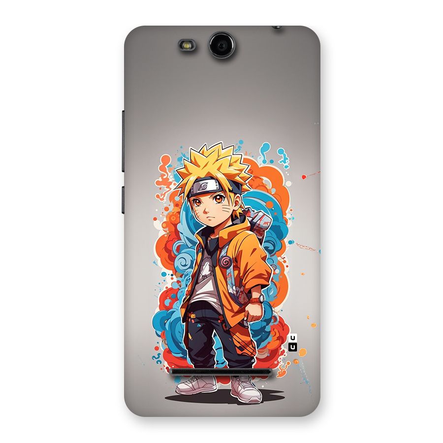 Cool Naruto Uzumaki Back Case for Canvas Juice 3 Q392