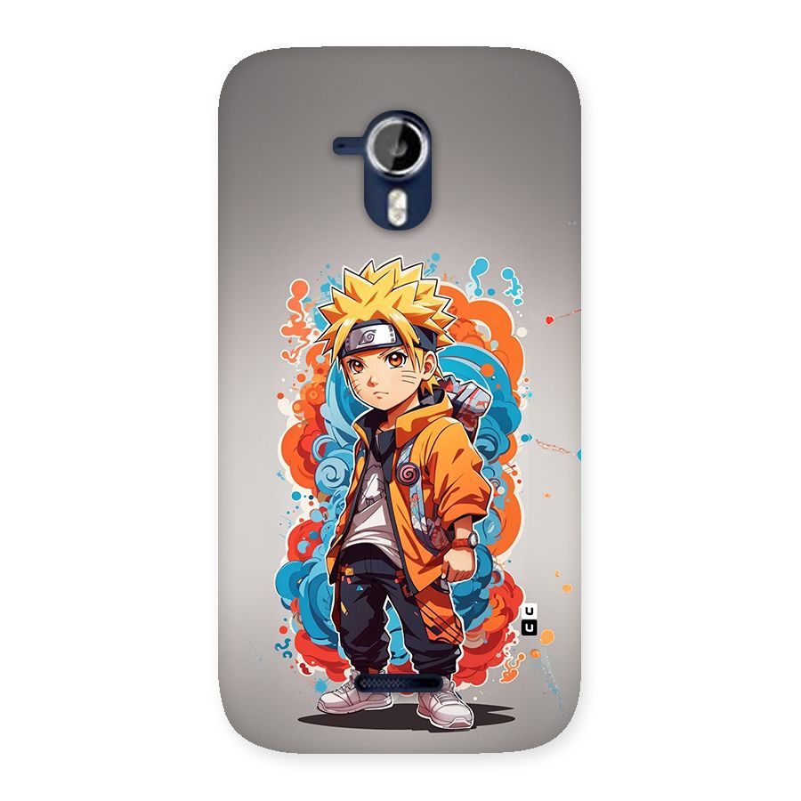 Cool Naruto Uzumaki Back Case for Canvas Magnus A117