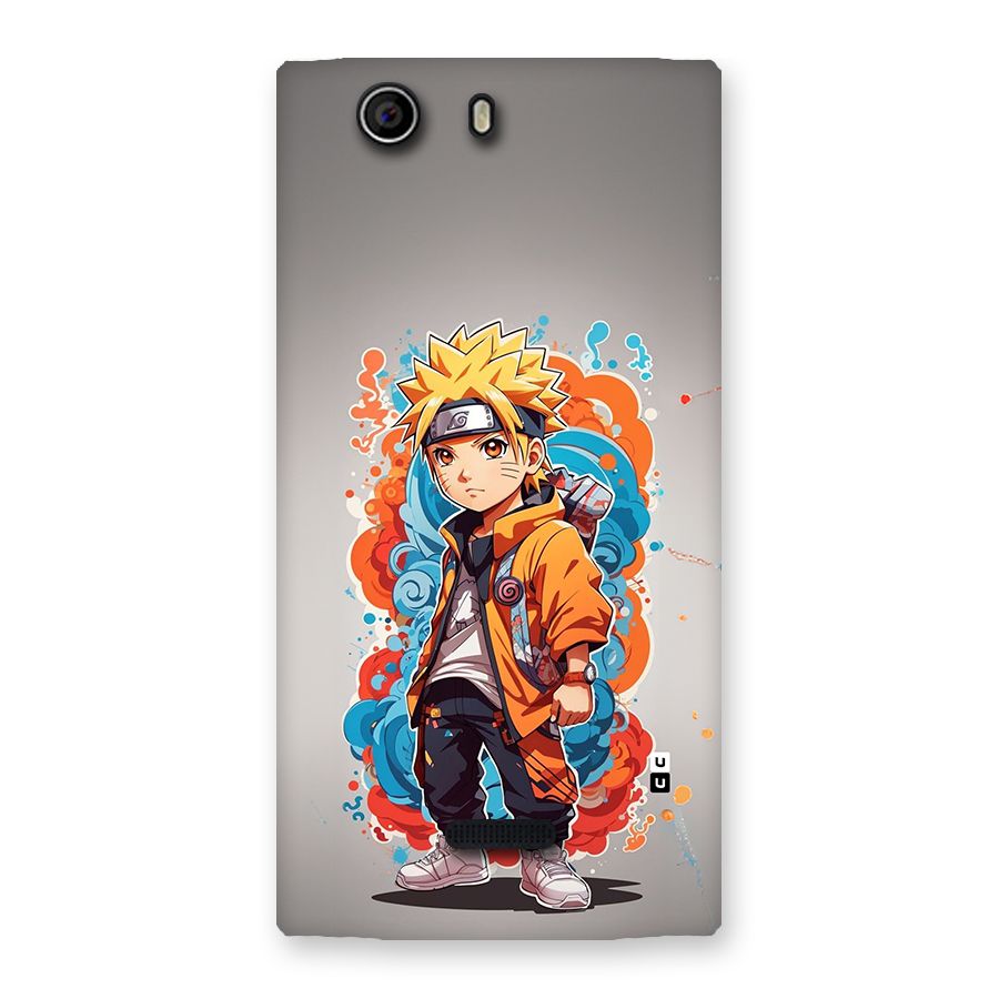 Cool Naruto Uzumaki Back Case for Canvas Nitro 2 E311