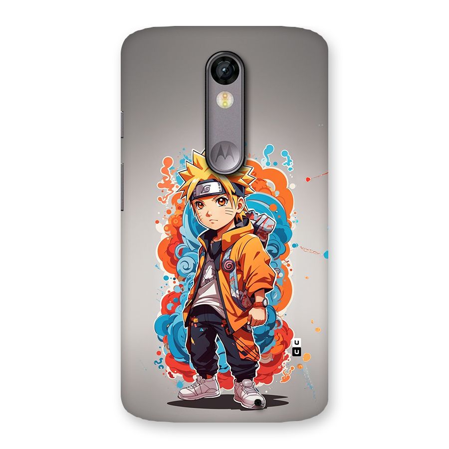Cool Naruto Uzumaki Back Case for Moto X Force