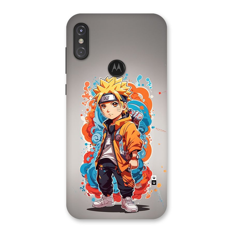 Cool Naruto Uzumaki Back Case for Motorola One Power