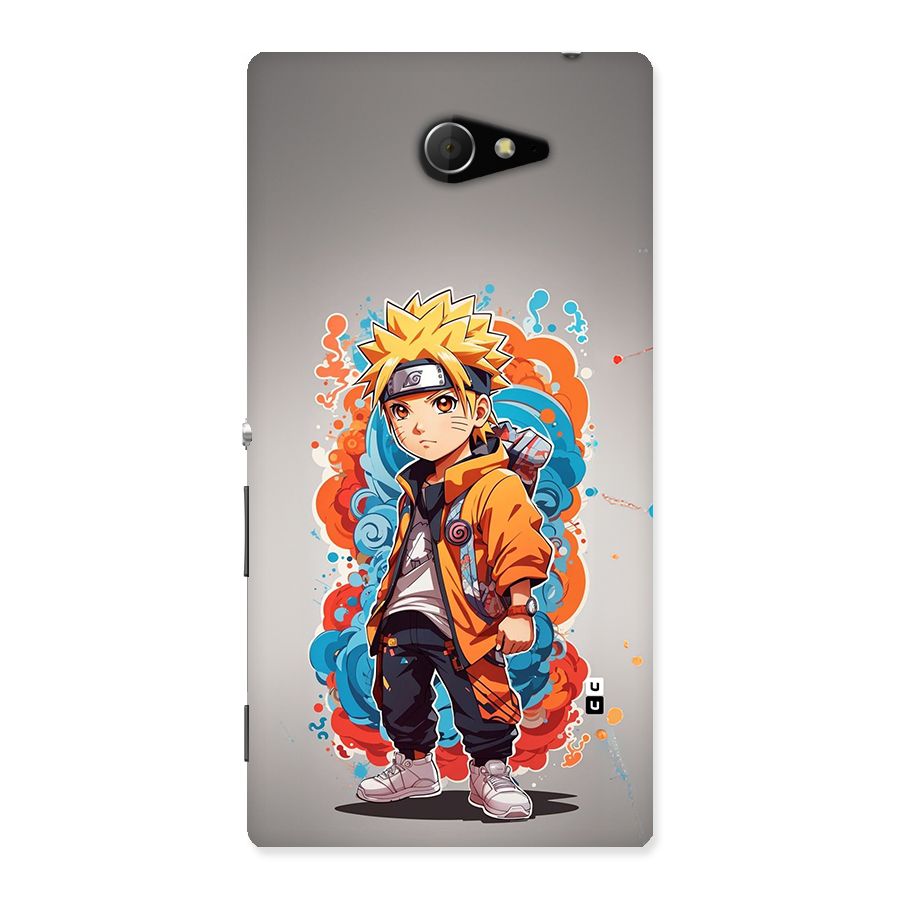 Cool Naruto Uzumaki Back Case for Xperia M2