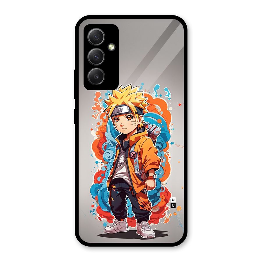 Cool Naruto Uzumaki Glass Back Case for Galaxy A34